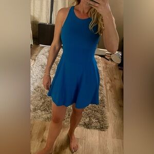 Vestique Boutique Vibrant Blue Backless Dress
